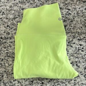 lululemon Lime Green Align Lined Leggings